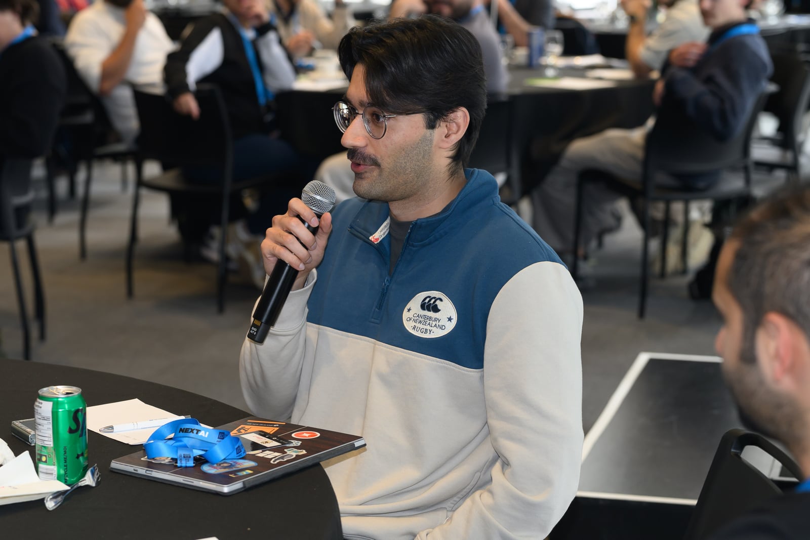 A Lumo founder speaking during a Founder Days roundtable.